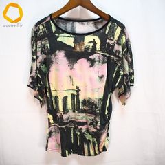 ☆極美品☆イッセイミヤケ セカンドスキン半袖トップス 総柄 パワー