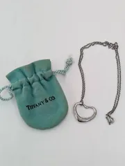 N【ヴィンテージ】ティファニー Tiffany & Co. silver 925 エルサ ペルッティ オープンハート ネックレス