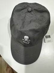 (新品) ポロ スカル ベースボールキャップ グレー 1個