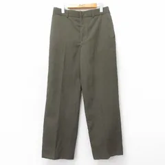 W31/古着 ミリタリー パンツ メンズ 00年代 00s ウール USA製 緑 26feb04