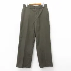 W32/古着 ミリタリー パンツ メンズ 00年代 00s ウール USA製 緑 26feb04