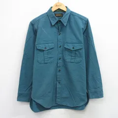 XL/古着 エディーバウアー 長袖 ヘビー フランネル シャツ メンズ 90年代 90s USA製 緑 26feb04