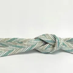 帯締め　渡敬　笹浪組　三色銀糸入　木ノ葉　より房　0595