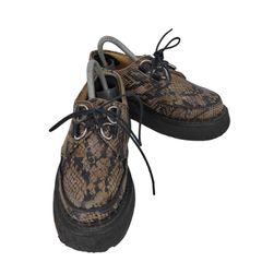 希少 20471120 ラバーソール 豹柄 ひょう レオパード 26cm 現状品