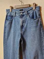 UNIQLO ワイド ストレート ジーンズ インディゴ