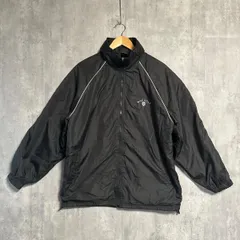 NIKE GOLF ナイロンジャケット 黒 M ジップ持ち手欠品 テック系 y2k 00s 90s 刺繍ロゴ ワンポイント スウッシュ ナイキゴルフ VINTAGE ビンテージ 古着 ストリート モード ゆるだぼ オーバーサイズ 裏メッシュ 秋服 冬服 春服