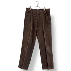 Eddie Bauer エディーバウアー コーデュロイパンツ カジュアルパンツ ズボン 無地 ブラウン 茶色 34×30 メンズ ストレート センタープレス 綿100% 秋 冬 暖かい 古着 アメカジ シンプルのサムネイル