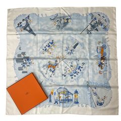 ☆新品未使用保管☆本物☆HERMES☆いたずらみつごちゃん☆ブルー系 