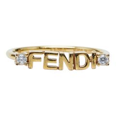 FENDI フェンディ FFロゴ O'LOCK オーロック パール リング 指輪