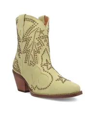 ディンゴ レディース シューズ ブーツ・レインブーツ スエード レザー Dingo Womenseein Starsuede Leather Bootie Lime ライム