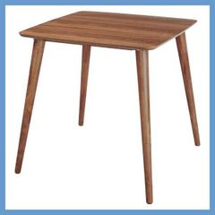 天然木のダイニングテーブル（正方形）「W75×D75×H70cm」（カフェテーブル）No.241（トムテシリーズ）／ウォルナット
