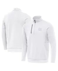 【送料無料】 アンティグア メンズ パーカー・スウェット アウター Mens White Cincinnati Bengals Generation QuarterZip Sweatshirt White