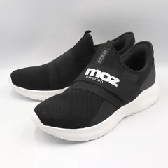 モズ  moz  MOZ5226 スポっと履けるニットメッシュスリッポン メンズ  ブラック 26.0cm 新品