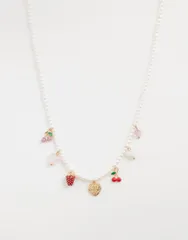 アクセサライズ レディース アクセサリー ネックレス・チョーカー・ペンダントトップ レース Accessorize olivia faux pearl necklace with fruit charのサムネイル