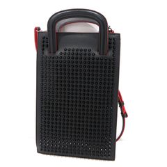 クリスチャンルブタン 3Way ハンドバッグ レザー スタッズ トリック
