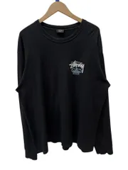 STUSSY (ステューシー) ロゴ ロンT メキシコ製 XL ブラック メンズ/036