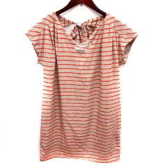 ビームスハート BEAMS HEART ワンピース タイト ひざ丈 ノースリーブ ボーダー F ベージュ /RT