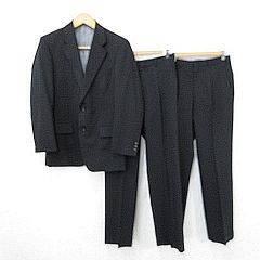 morishima セットアップ オーダースーツ スーツ テーラードジャケット スラックス 3P シングル 背裏 ストライプ 黒 グレー ブラック