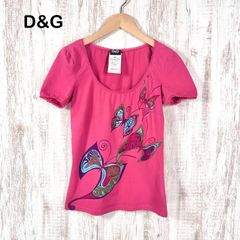 D&G ドルガバ 蝶柄 カットソー ピンク 半袖 バタフライ Y2K D&G ドルガバ 蝶柄 カットソー ピンク 半袖 バタフライ Y2K - メルカリ