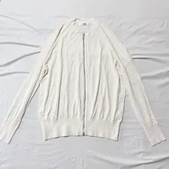 スタイルノート　stylenote　長袖カーディガン　薄手カーディガン　刺繍レース　シアー　透け感　ホワイト　Lサイズ　春夏　送料無料✨