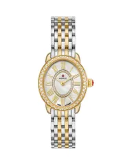 ミッシェル レディース アクセサリー 腕時計 MICHELE Serein Oval Diamond Two Tone 18K GoldPlated Watch 24mm x 27mmOPTwo Tone ゴールド