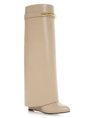 ジバンシー レディース シューズ ブーツ・レインブーツ トール Givenchy Womenshark Tall Boots Beige ベージュのサムネイル