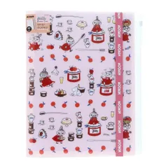 ムーミン ポケットファイル ゴムバンド付きクリアファイル5P+F リトルミイ 北欧 サンスター文具 新学期準備文具 キャラクター グッズ 