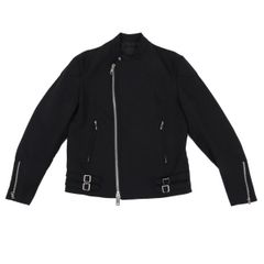 13SS エディ期 レザー切り替えジップアップジャケット サンローラン 44