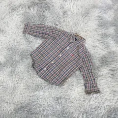 【美品】Ralph Lauren チェック柄長袖シャツ キッズサイズ(2/2T)