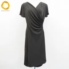タルボット Talbots ワンピース 半袖 ロング ブラック系 レディース [a999079]