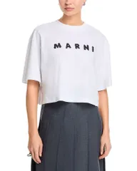 マルニ レディース トップス シャツ Marni Crop T Shirt Lily white ホワイトのサムネイル