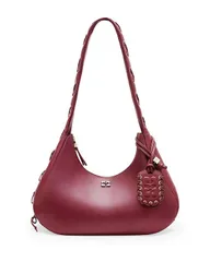 ガニー レディース バッグ レース GANNI Medium Laces Hobo Bag Burgundy バーガンディ