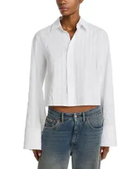 マルタンマルジェラ レディース トップス シャツ MM6 Maison Margiela Long Sleeve Shirt White ホワイトのサムネイル