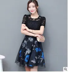 送料無料 未使用 発表会 デート 豪華 上品 ワンピース フリ－ F (OPN3154)