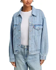 リーバイス レディース アウター ジャケット・ブルゾン デニム Levis 90s Trucker Dazzle Me Denim Jacket Dazzle Me デニム
