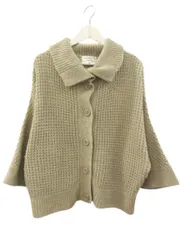 アーノルドパーマー Arnold Palmer ニット カーディガン 長袖 ベージュ 衿付き 2 M 羽織 上着 トップス