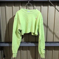 2270 Champion トレーナー ライトグリーン XS チャンピオン スウェット ワンポイント 刺繍ロゴ 古着卸 アメリカ仕入