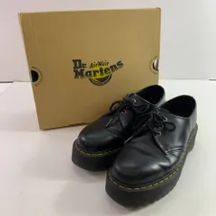 04w6294▽※【中古】Dr.Martens ドクターマーチン レザーシューズ 1461 SMOOTH LEATHER PLATFORM SHOES 25567001 Black Polished Smooth 27cm【八王子店】