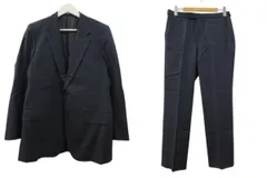 ASH SAMTANI スーツ 4点セット ジャケット ベスト パンツ ストライプ ネイビー 紺 アウター ボトムス