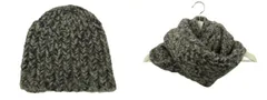 KARAKORAM ACCESSORIES カラコラムアクセサリーズ ニット帽 スヌード マフラー セット グレー系 