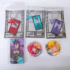 【未使用】チェンソーマン PLAZA ジロリ アクリルキーホルダー OMATSURI POPUP アクリル 缶バッジ セット