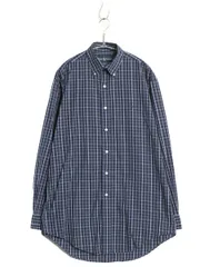 【お得なクーポン配布中!】 90s ラルフローレン チェック 長袖 ボタンダウン シャツ メンズ M オールド ポロ コットン 長袖シャツ ワンポイント BD マルチカラー 薄手