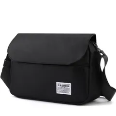 メッセンジャーバッグ　ボディバッグ　ショルダーバッグ　ユニセックス　ブラック