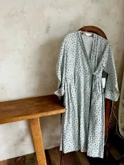 Cocomoi リネン ローブ フラワー