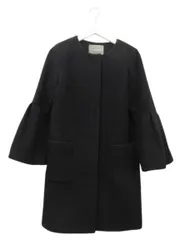 トランテアン ソン ドゥ モード 31 Sons de mode フレアスリーブコート 丸首 長袖 ネイビー 紺 36 S 上着 アウターのサムネイル