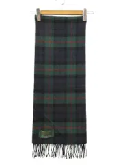 エルエルビーン L.L.BEAN マフラー チェック柄 グリーン系 緑 ブルー系 青 ラムウール