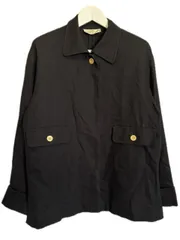 ジバンシィ GIVENCHY ジャケット 11号 コットン ブラック 黒 長袖 上着のサムネイル