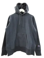 チャンピオン CHAMPION スウェット フーディー パーカー リバースウィーブ 裏起毛 ネイビー 紺 XL トップス