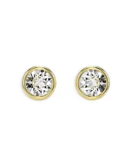 スワロフスキー レディース アクセサリー ピアス・イヤリング Swarovski Imber Round Cut Stud Earrings Gold ゴールド