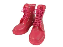 レッド ヴァレンティノ RED VALENTINO コンバットブーツ ラバー スタッズ ピンク 36 23cm 靴 シューズのサムネイル